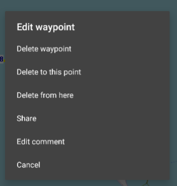 Edit Waypoint